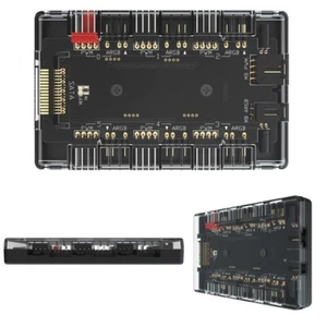 4Pin PWM & 5V 3Pin ARGB Cooler Master 1 to 6 HUB Fan Controller Hub Splitter - Photo 1/7