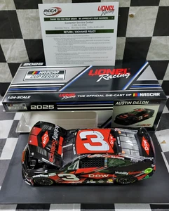 Austin Dillon #3 Dow Movilidad Ciencia 2025 Chevrolet ZL1 1:24 Escala - Imagen 1 de 9
