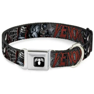 BUCKLE-DOWN Dog Collar Seat Belt Licensed Marvel Comics Venom WVN008