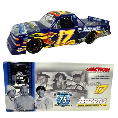 Action Nascar #17 Darrell Waltrip Aarons 3 Stooges Chevy Race Truck 1:24 Diecast - Image 1 of 4