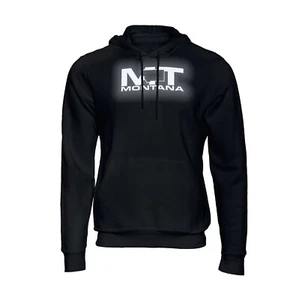 Sudadera con capucha pulóver negra con logotipo reflectante Montana MT - Imagen 1 de 3
