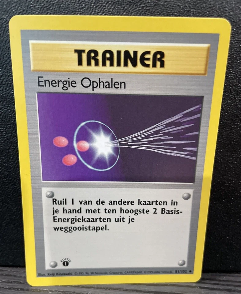 Energy Retrieval DUTCH 81/102 Trainer Base Set -NM- DUTCH Pokémon Free Ship - Image 1 of 1