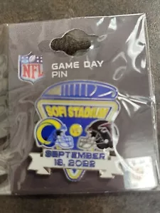 Los Angeles Rams VS Atlanta Falcons Game day Pin 9/18/2022 So Fi Stadium - Picture 1 of 1