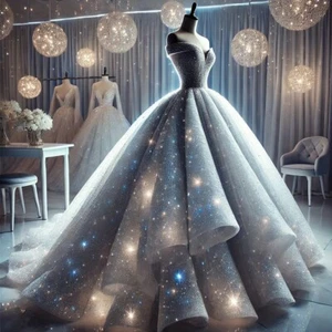 Stardust Wedding Gown - Picture 1 of 2