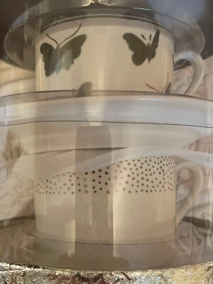 Grace’s Teaware Two Cups/Saucer Set IOB - Image 1 of 4