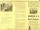 Washington DC from West Pennsylvania Marshall Spring Tours 1915 Foldout Brochure