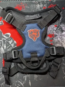 Bears Football Small Blue Little Earth Dog Harness New - Picture 1 of 2