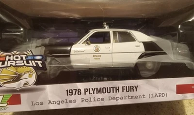 Greenlight Hot Pursuit 1978 Plymouth Fury Los Angeles Police Department LAPD NEW - Image 1 of 4
