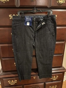Bandolino Blue Denim Capri Pants NWT Size 10 - Picture 1 of 3