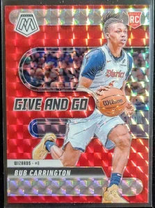 2024-25 Mosaic Basketball Bub Carrington Give And Go Silver Prizm Refractor #15 - Picture 1 of 2