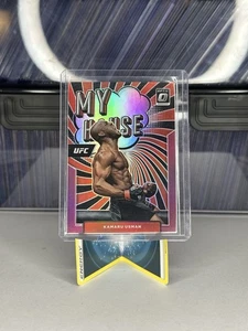 Kamaru Usman 2022 Donruss Optic UFC My House Pink Prizm #24 SP #’d /25 - Picture 1 of 3