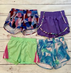 Girl 6X Active Athletic Lined Shorts 4-Piece Set Nike All In Motion Multicolor - Picture 1 of 24