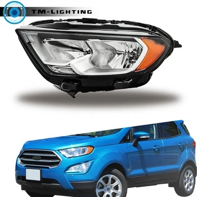 Para Ford EcoSport S Sport 2018-2022 lado izquierdo halógeno sin faro proyector Foto 1 de 4