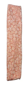 Stirnband - Floral - kleine Blumen rundum auf Lachs, angerauter Jersey Strick - Bild 1 von 1