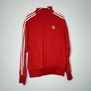 Adidas Jacke Herren Medium Rot Weiß Trainingsanzug Track Top Firebird Trefoil Retro - Bild 1 von 5
