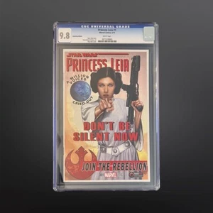 CGC 9.6 | Star Wars Princess Leia #1 GameStop Edition Greg Horn Cover May 2015 - Picture 1 of 2