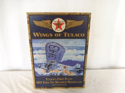 Wings of Texaco 1927 Ford Tri-Motored Mono Airplane Model 1999 Metal Mint Bank - Image 1 of 4
