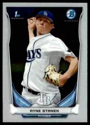 2014 Bowman Chrome Prospects Ryne Stanek Tampa Bay Rays #BCP84 - Image 1 of 2