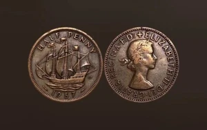 1957 - UK United Kingdom Great Britain - 1/2 Penny 🇬🇧 (FM111) - Picture 1 of 3