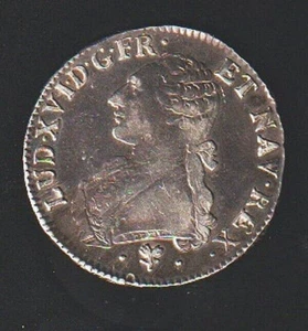 Louis XVI Olive Branches ECU TTB Silver 1786 L Bayonne 29.03 grams - Picture 1 of 2