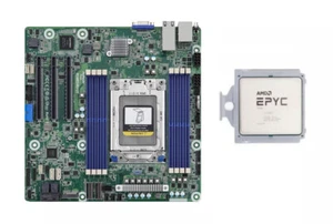 Asrock ROMED8U-2T Motherboard With AMD EPYC 7773X 64 Cores 2.2 GHz 225W CPU - Afbeelding 1 van 3