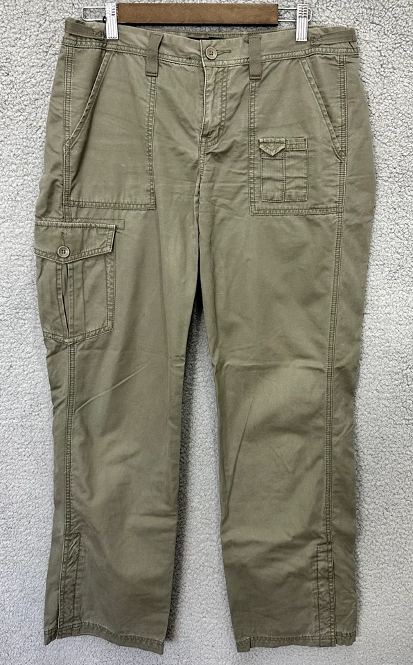 Pantalones cargo Calvin Klein Jeans 10 verde oliva utilitarios Y2K grunge de colección ropa de calle Foto 1 de 4