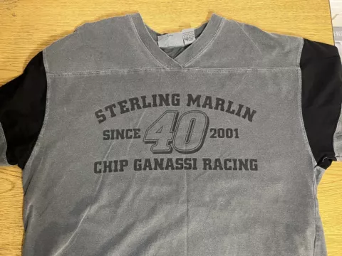 NASCAR Sterling Marlin #40 Since 2001 Chip Ganassi Racing-Gray Men’s Tee Shirt Cover