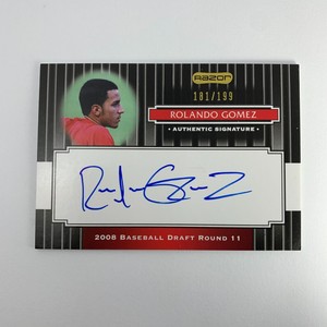 2008 ROLANDO GOMEZ Black /199 Razor Signature Series #174 Auto