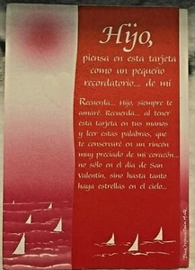 Arts Monte Azul de felicitacion del dia de San Valentin- Hijo,..NEW(A34) - Picture 1 of 5