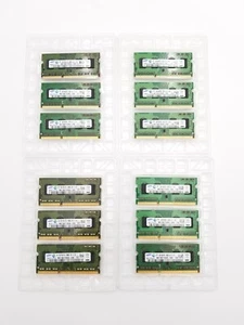 LOT OF 12 - Samsung 2GB Laptop RAM 1RX8 PC3-10600S-09-11-B2 M471B5773DH0/CHS-CH9 - Picture 1 of 1