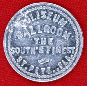 Florida, St. Petersburg - Coliseum Ballroom 5c Token - Picture 1 of 2