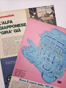 Clipping Ritaglio Articolo 1980 L'ALFA ROMEO Giapponese Gira già e ALFA GTV6 - Picture 1 of 2