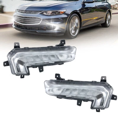 For 2016-2018 Chevrolet Chevy Malibu LED Fog Lights Front Bumper Lamps Foto 1 de 4