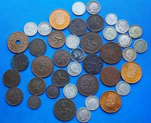 Lot Nederland, Willem, Wilhelmina & Juliana (Cent Bronze & Argent) - Afbeelding 1 van 20