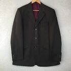 Simon Clark Luxury Brown Polyester Blend Regular Blazer Jacket Men Size Uk 40R