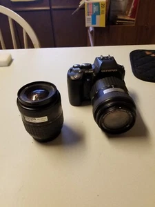 Olympus EVOLT E-500 8.0MP Digital SLR Camera - Black (Kit w/ 14-45mm and 40-150m - Picture 1 of 4