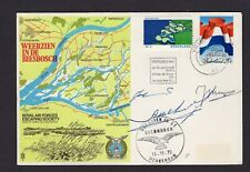 GB 1972  RAFES flown commemorative cover - Netherlands to UK, signed