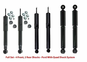 Full Set Quad Shock System 6 Shocks - 4 Front 2 Rear Fit 1990 - 1996 F150 4WD - Bild 1 von 4