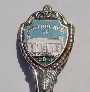 Souvenir Spoon Birthplace Lyndon B Johnson 36th President - Picture 1 of 3