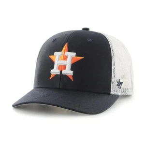 HOUSTON ASTROS NAVY 47 TRUCKER ADJUSTABLE SNAPBACK DAD CAP - Picture 1 of 2