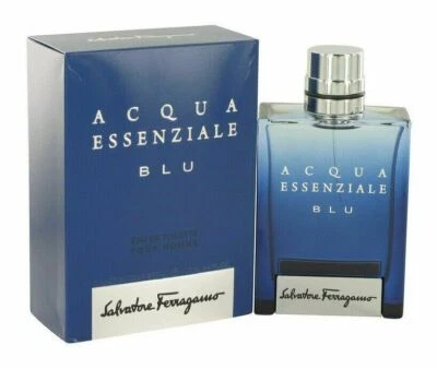 Salvatore Ferragamo Acqua Essenziale BLU Hombres 3.4 OZ 100 ml Eau De Toilette Spray Foto 1 de 2