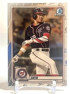 Juan Soto Chrome 2020 Bowman Chrome #54 Washington Nationals - Picture 1 of 6