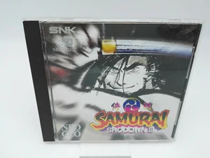 ES-NEO GEO CD Samurai Shodown III 3 Fury USA Used - Picture 1 of 4