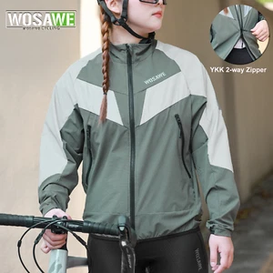 Chaqueta de Ciclismo WOSAWE Hombres Mujeres Reflectante YKK Cremallera Transpirable Bolsillos Grandes - Imagen 1 de 26