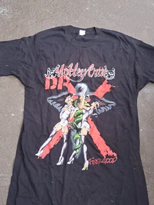 Vintage 1989 Motley Crue Dr. Feelgood Concert Tour T Shirt L Single Stitch RARE - Picture 1 of 6