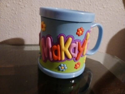 Nombre: MAKAYLA - NUEVO Taza Personalizada Niños Niños Plástico 3D John Hinde Foto 1 de 4