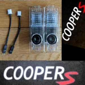 F55 MINI Cooper S Logo Door Entry Puddle Floor LED Lights - Afbeelding 1 van 5