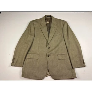 Blazer Abrigo Deportivo Vintage Chaps Ralph Lauren Para Hombres Caqui Espiga 42R Foley's - Imagen 1 de 21