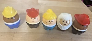 Vintage Fisher Price Little Tykes Chunky People Toddle Tots Lot Of 5 - Picture 1 of 3