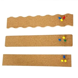 Frameless Pushpin Cork Board Hanging Thumbtacks Board Photos Wall Decor - Picture 1 of 19